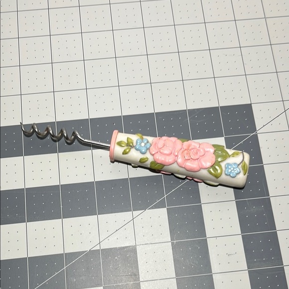 Floral Ceramic Handle Corkscrew - Picture 3 of 5